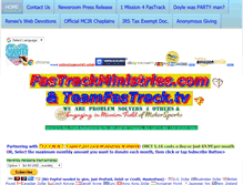 Tablet Screenshot of fastrackministries.com